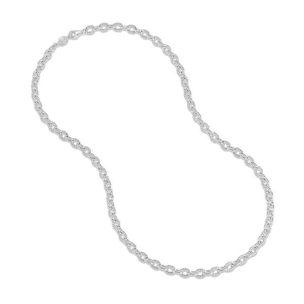Ardley Chunky Curb Chain Necklace in Silver - BeachBu, LLC.